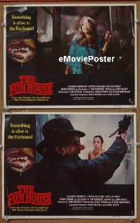 #403 FUNHOUSE 2 LCs '81 Tobe Hooper horror! 