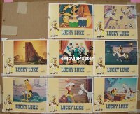 #555 LUCKY LUKE 8 LCs '71 cartoon western! 