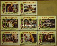 #1063 MAGIC CARPET 8 lobby cards '51 Lucille Ball