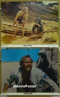 #375 PLANET OF THE APES 2 color 11x14s '68 