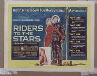 f031 RIDERS TO THE STARS title lobby card '54 William Lundigan