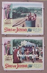 #4223 SINS OF JEZEBEL 2 LCs '53 Goddard 