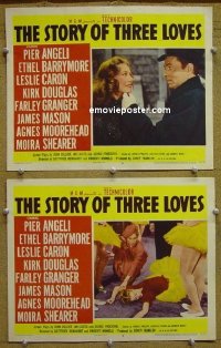 #8628 STORY OF 3 LOVES 2 LCs 53 Kirk Douglas 