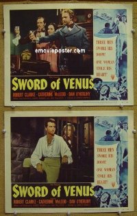 #8676 SWORD OF VENUS 2 LCs '53 Robert Clarke 
