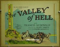 #016 VALLEY OF HELL TC '27 Francis McDonald 