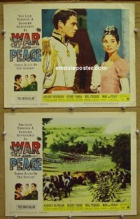 #8862 WAR & PEACE 2 LCs R63 Audrey Hepburn 