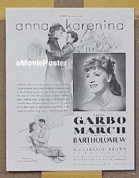 #133 ANNA KARENINA ad '35 Greta Garbo, March 
