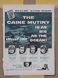 #137 CAINE MUTINY ad '54 Bogart 