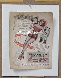 #142 COVER GIRL ad '44 Hayworth, Kelly 