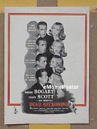 #143 DEAD RECKONING ad '47 Bogart 