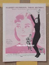 #145 FUNNY FACE ad '57 Audrey Hepburn,Astaire 