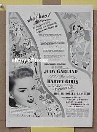 #149 HARVEY GIRLS ad '45 Judy Garland 