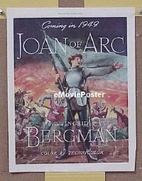 #152 JOAN OF ARC ad '48 Ingrid Bergman 