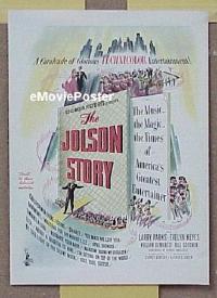 #153 JOLSON STORY ad '46 Parks, Keyes 