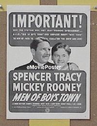 #157 MEN OF BOYS TOWN ad '41 Tracy, Rooney 