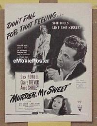 #159 MURDER MY SWEET ad '44 Powell, Trevor 