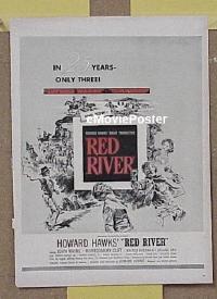 #165 RED RIVER ad '48 John Wayne, Clift 
