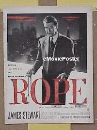 #166 ROPE ad '48 Stewart, Hitchcock 