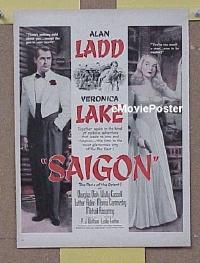 #167 SAIGON ad '48 Alan Ladd 