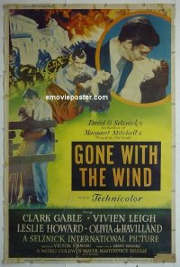 #2176 GONE WITH THE WIND 40x60 R54 Gable 