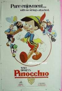 #226 PINOCCHIO 40x60 R84 Walt Disney classic 