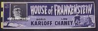 #003 HOUSE OF FRANKENSTEIN paper banner R50 
