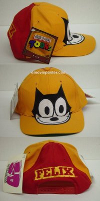 #3101 FELIX THE CAT adjustable orange hat'90s 