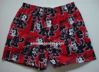 #3138 FELIX THE CAT XL red boxer shorts 1990s 