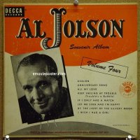 #1634 AL JOLSON SOUVENIR ALBUM VOL 4 '49 