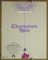 #3291 CHARLOTTE'S WEB brochure '73 animated 