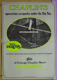 #9072 CIRCUS/IMMIGRANT special poster '73 