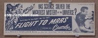 #120 FLIGHT TO MARS mini card '51 Chapman 