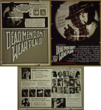 #3368 DEAD MEN DON'T WEAR PLAID trade ad '82 