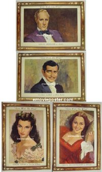 #2204 GONE WITH THE WIND set of 4 standees R67