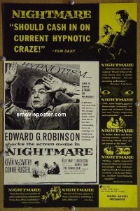 #3182 NIGHTMARE pressbook cover '56 film noir 