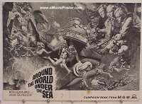 g041 AROUND THE WORLD UNDER THE SEA vintage movie pressbook '66 Bridges