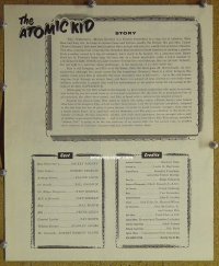g045 ATOMIC KID vintage movie pressbook '55 Mickey Rooney, Robert Strauss