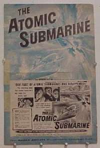 g047 ATOMIC SUBMARINE vintage movie pressbook '59 Arthur Franz, Dick Foran
