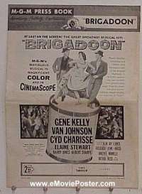 #A141 BRIGADOON pressbook '54 Gene Kelly