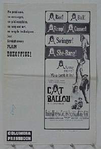 #152 CAT BALLOU pb '65 Fonda, Marvin, Callan 