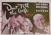 DON'T TELL THE WIFE ('37) pressbook