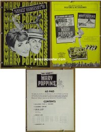 #A546 MARY POPPINS pressbook '64 Julie Andrews,Disney