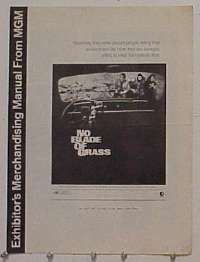 #A608 NO BLADE OF GRASS pressbook '71 cool image!