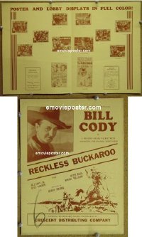 #3196 RECKLESS BUCKAROO pb '35 Bill Cody 