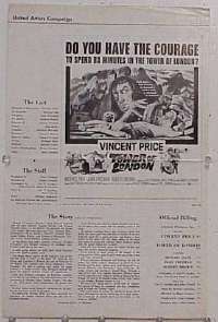 #A855 TOWER OF LONDON pressbook '62 Vincent Price