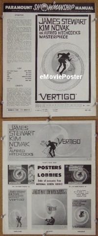 #A881 VERTIGO pressbook '58 James Stewart, Novak