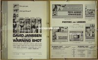 #3248 WARNING SHOT pb '66 David Janssen 