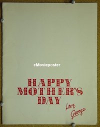 #3825 HAPPY MOTHER'S DAY,LOVE GEORGE presskit 