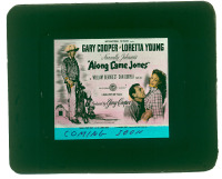 #368 ALONG CAME JONES glass slide '45 Cooper 