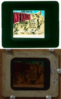 #159 NEVADA glass slide '44 Zane Grey 